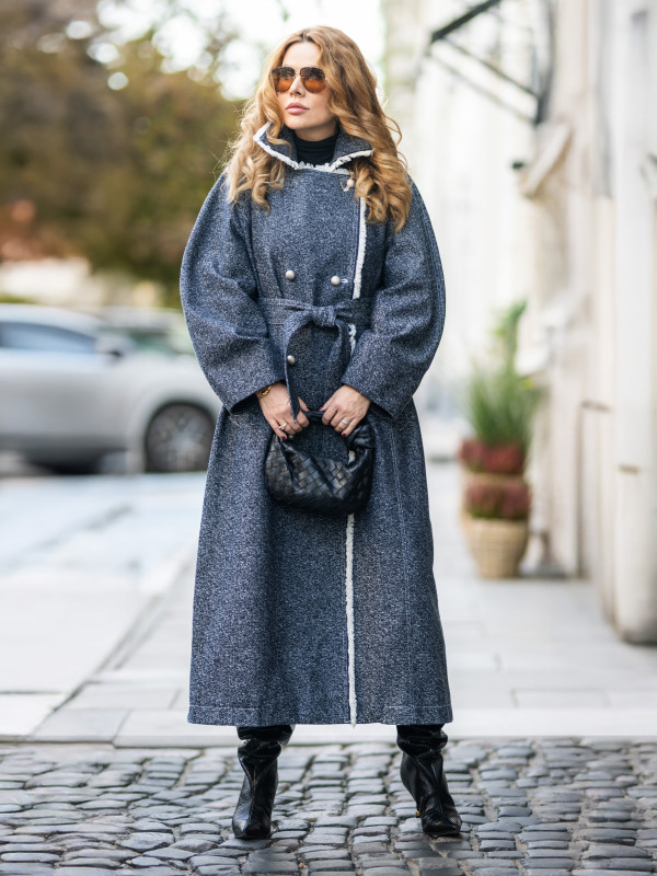 copy of Mistress of Dracula Coat in Black Wool