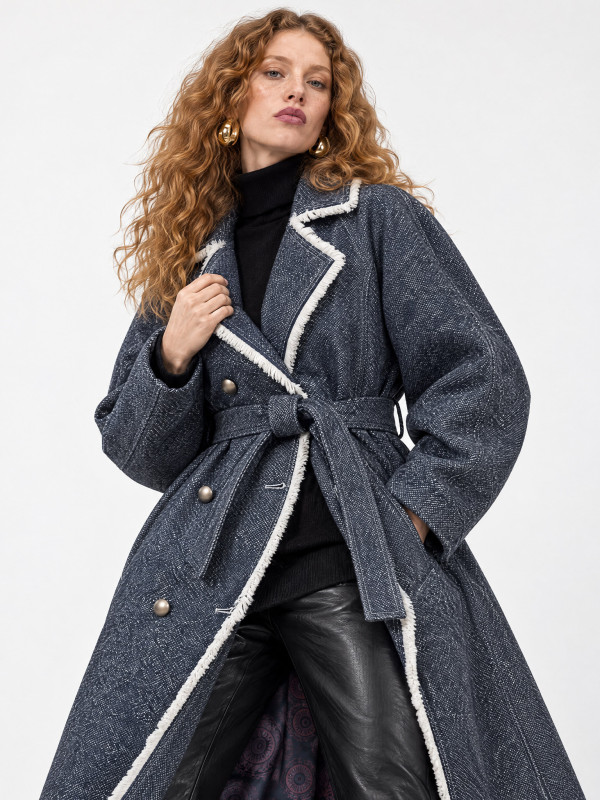 copy of Mistress of Dracula Coat in Black Wool